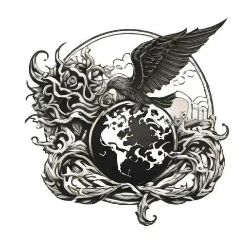 I'll salt the earth in the crimson blaze tattoo design idea