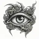 eye of the storm Japanese tattoo design idea