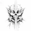 expendable faith water nudity tattoo design idea