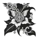 symmetrical collarbone tattoo design tattoo design idea