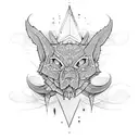 "Craft a tattoo embodying the defiance of binary thinking through artful symbolism." tattoo design idea