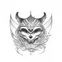 "Craft a tattoo embodying the defiance of binary thinking through artful symbolism." tattoo design idea