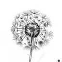 Dandelion tattoo design idea