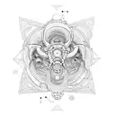 molecule ketamine dmt psilocybin thc lsd cocain tattoo design idea