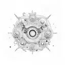 molecule ketamine dmt psilocybin thc lsd cocain tattoo design idea