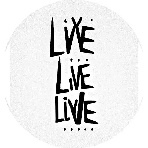 Live line with Text life your live  tattoo design idea