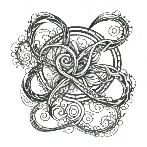 pain eternally poetic in infinity symbol made friends tattoo design idea