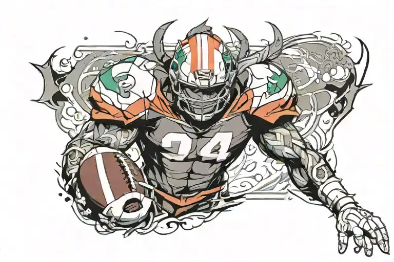 football jersey tattoo design idea