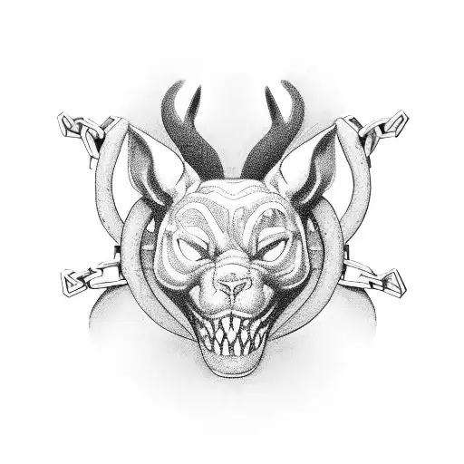 Create a border with a chain of open doors styled with elements from Amsterdam, the UK, and Jamaica, representing the di tattoo design idea