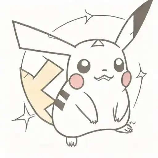 pikachu pokemon tattoo design idea