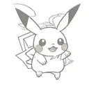 tiny pikachu pokemon tattoo design idea