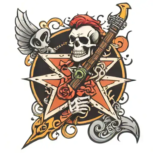 rockstar   t tattoo design idea