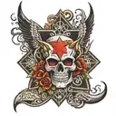 rockstar   t tattoo design idea