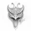 cobra geométrica tattoo design idea