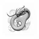 cobra geométrica tattoo design idea