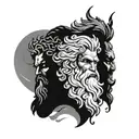 Zeus, hades, and Poseidon without face tattoo design idea