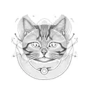 diabetes cat infinity love tattoo design idea