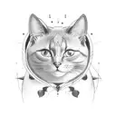diabetes cat infinity love tattoo design idea