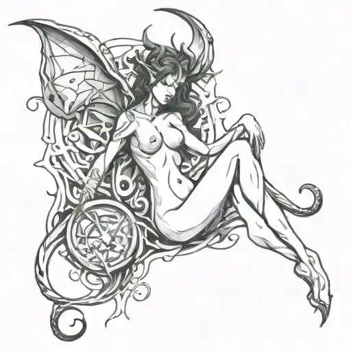 succubus womb tattoo tattoo design idea