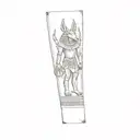 Anubis holding a scale tattoo design idea