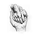 hand holding the world tattoo design idea