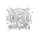 letters AV tattoo design idea