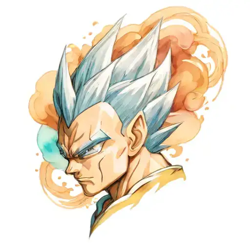 vegeta tattoo design idea