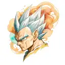 vegeta tattoo design idea