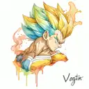 vegeta tattoo design idea