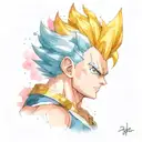 vegeta tattoo design idea