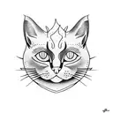 Cat smoker tattoo design idea