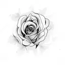 gothic Rose tattoo design idea