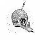 Oregon State line tattoo design idea