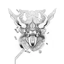 Oregon State line tattoo design idea