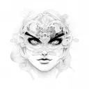 2 daughters tattoo design idea