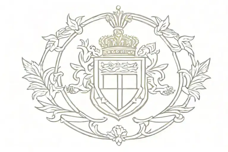 Portugal crest tattoo design idea