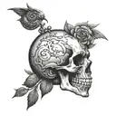 problems alone tattoo design idea