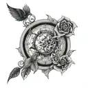 problems alone tattoo design idea