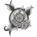 problems alone tattoo design idea