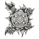 problems alone tattoo design idea