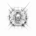 matrix code tattoo design idea