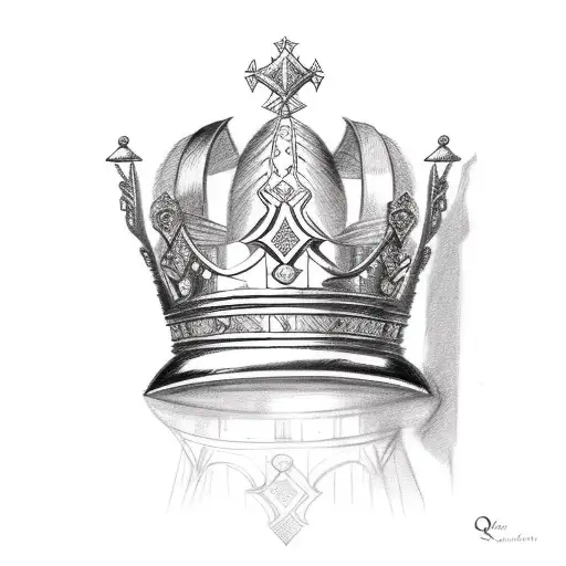 Queen's Crown tattoo design idea