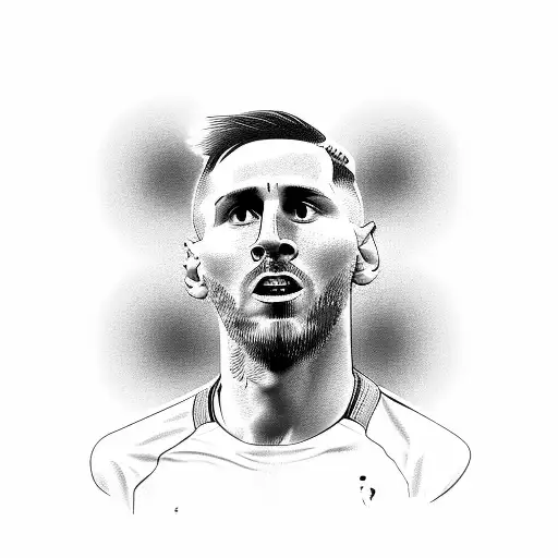 copa del mundo messi tattoo design idea