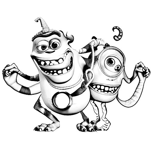 monsters inc tattoo design idea