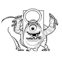 monsters inc tattoo design idea