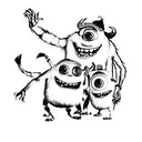 monsters inc tattoo design idea