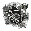Chicago bears, Chicago cubs, blues brothers  tattoo design idea