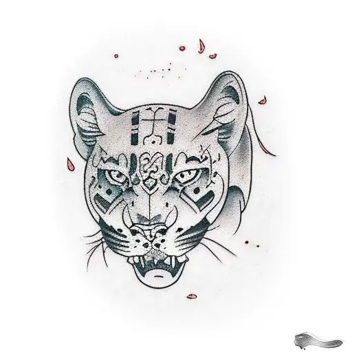 Panther tattoo design idea