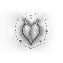 Crying Heart tattoo design idea