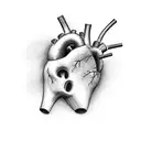 Crying Heart tattoo design idea